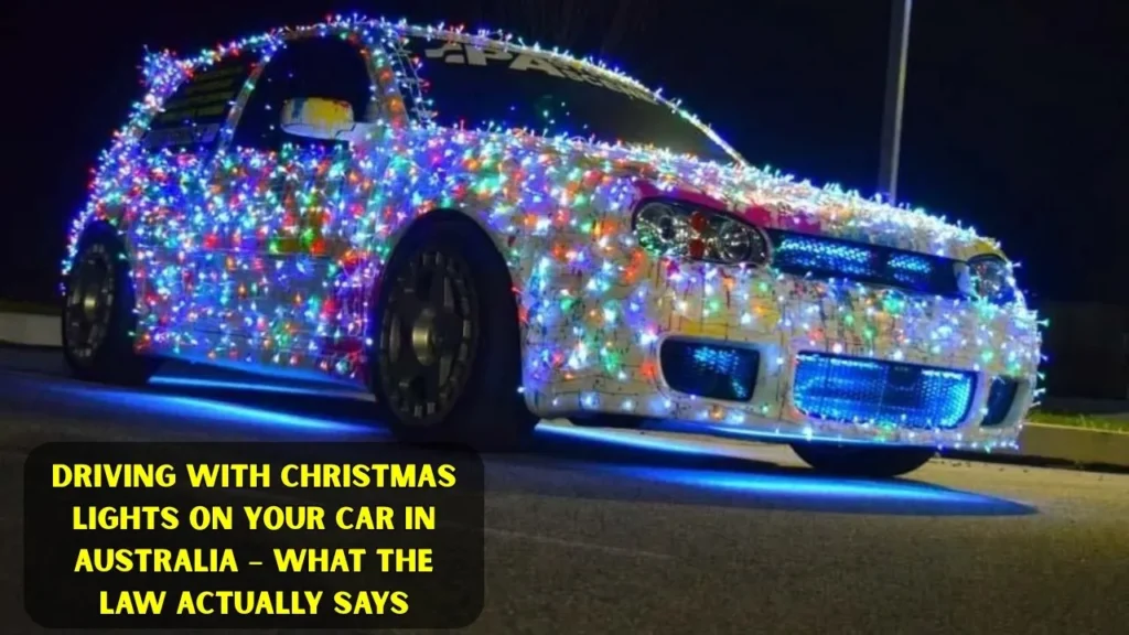 Driving With Christmas Lights in Australia – What the Law Says in 2025
